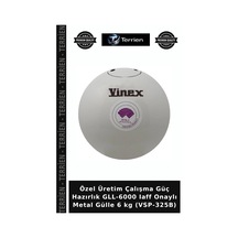 Delux Serisi Gll-6000 Iaff Onaylı Metal Gülle 6 Kg Vsp-325b Antrenman Aleti Atletizm Ürünü Sporcu