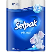 Selpak Süper Emici Rulo Kağıt Havlu 3 Katlı 12'Li Paket