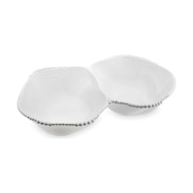 Maris Melamin 2 Bölmeli Beyaz Servis Kase 32.6x24.6x7.1 Cm