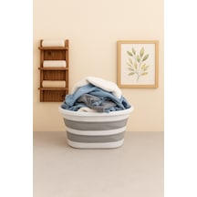 Katlanabilir Çamaşır Leğeni 25 Lt Akordiyon Katlanır Sepet Yer Kaplamaz Pratik Banyo Düzenleyici Pla Diğer