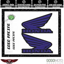 Gogo Honda Reklektif Logo Sticker Takım Mavi