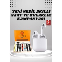 7 Kordonlu Akıllı Saat Ve 2.nesil Kulaklık Yüksek Ses Kaliteli Uzun Pil Ömrü - Lisinya 7 Kordonlu, 2 Kulaklık