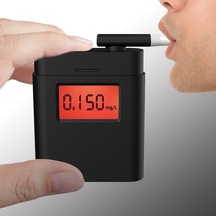 Sones Nefes Alkol Test Cihazı Taşınabilir Dijital Ekran Kare Araba Alkol Test Cihazı