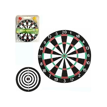 Çift Taraflı Dart Tahtası Ve 4 Adet Metal Uçlu Ok 30 CM Bullseye