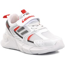 Aspor 722y-p Beyaz-kırmızı Cırtlı Çocuk Spor Ayakkabı 001