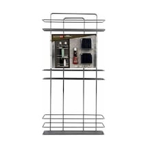 Decorev Dc-4791 Dekoratif Paslanmaz Krom İki Katlı Şampuanlık Ban Çok Renkli