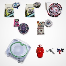 Beyblade Karışık Seri Set 5 Beyblade 3 Fırlatıcı 1 Arena - Bx-01, Bx-14, B-131, B-169, Bb116e