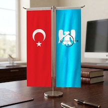 Büyük Selçuklu Devleti Ve Türk Bayrağı Kırlangıç T Tipi Masa Bayrak Takımı Diğer