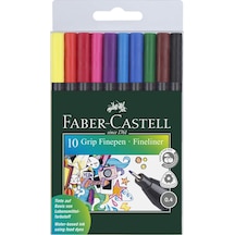 Faber Castell Grip Finepen 0.4 Fineliner 10 Lu