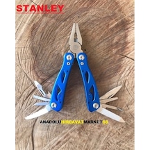 Stanley Çakı Pense Seti Avcı Kampçı Pense Bıçak Seti Tornavida 9i Kahverengi