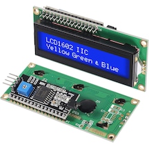 2x16 Lcd - Lcd1602 Mavi Ekran + Iıc/ı2c Arayüz Modülü