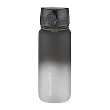 Uzspace 650ml Çift Renkli Sızdırmaz Bpa İçermez Kilitlenebilir Kapaklı Motivasyonel Tritan Su Matarası Siyah-beyaz 0