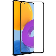 Samsung Galaxy M52 İle Uyumlu Şeffaf Ekranı Tam Kaplayan 5d Cam Kırılmaz Cam Ekran Koruyucu