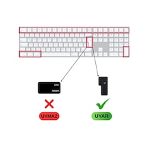 Apple Magic Keyboard 3 A2520 Numerik Türkçe Q Klavye Koruyucu Iso Ters L Enter Uyumlu Ultra İnce Clear Silikon Kaplama Toz Ve Sıvı Koruma Transparent Keyboard Cover Şeffaf