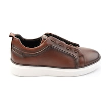 Taba Hakiki Deri Erkek Sneaker E01398028043 Taba