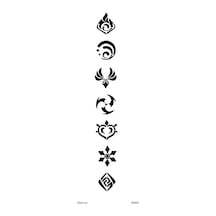 Airbrush Tattoo Bel Ve Sırt Semboller Yapışkanlı Stencil Süsleme Ve Boyama Kalıbı