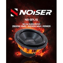 Noiser Ns-spl15 38 Cm Subwoofer Bas 4 Ohm 5000 Watt Max Power 2500 Rms
