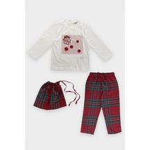 Erkek Bebek Yılbaşı Temalı Kırmızı Pijama Takımı 15238885 2321BB39001