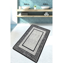Patra Beyaz Banyo Halısı Djt 70x120 cm Banyo Halısı Paspas Yıkanabilir Kaymaz