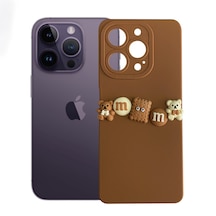 iPhone Uyumlu 14 Pro Max Kılıf 3d M Bear Kamera Korumalı Silikon Kapak