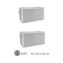 Kazak Hurcu Mini Hurç 45x40x30 Cm Gri - 2 Adet Renkli