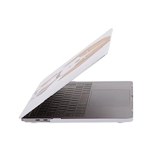 Macbook Air 13 Kılıf A1369 A1466 Uyumlu Köpek Desenli Tpu İnce Hafif Darbe Emici Lazer Uv Baskılı Sert Koruyucu Kapak Kahverengi