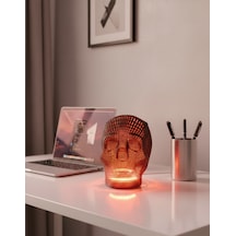 Kuru Kafa Kalemlik Neon Led 3d Baskı 12x13cm Işık Rengini Soru-cevap Bölümünden Belirtiniz Siyah
