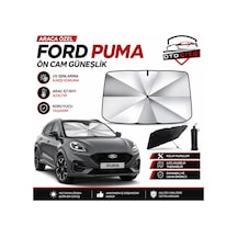 Ford Puma Şemsiye Tip Ön Cam Güneşliği Katlanabilir Uv Korumalı Araç Cam Güneşlik