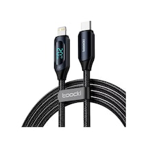 Toocki Dijital Ekran Type-c Lightning Şarj Kablosu 36w 200cm