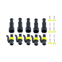 MAROCES 5 Adet 1 Pin Tekli Süper Seal Konnektör Su Geçirmez Söket