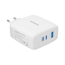 100w Gan 3 Portlu Usb-c + Usb-a Şarj Aleti Qc5.0 Pd, İpad,,, Notebook, Uyumlu Hızlı Şarj Cihazı + 100w Type-c Şarj Kablosu 2 Metre