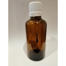 50Cc Kahverengi Cam Şişe+Fırça Başlık 100 Adet