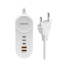Sh Powermaster Pm-20659 15 Watt 2 Type-c + 2 Usb-a Şarj + Pd Lightning Adaptör Najmaddin