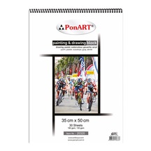 Ponart Resim Defteri 35x50 30 Yp. 28 Adet 180 Gr.+ 2 Adet Siyah