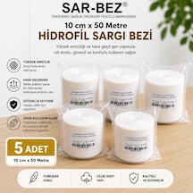 Teksomed Hidrofil Sargı Bezi 10cmx50metre 5 Adet