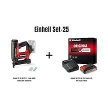 Einhell TCBNLI3508 Set-25 TE-CN 18/32 Li - Solo Akülü Zımba Çivi Tabancası + Einhell 18v 2.5AH Pxc Starter Kit Akü & Şarj Cihazı