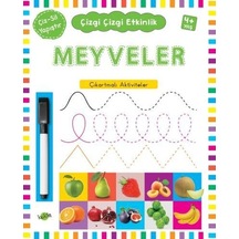 Meyveler Çıkartmalı Aktiviteler 4 Yaş Çizgi Çizgi Etkinlik- Kukla
