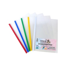 A-4 5'Lİ Yandan Sürgülü Sıkıştırmalı Dosya 1 Paket Artlantis A4 5