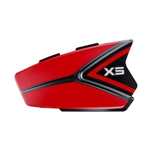 Vkemall X5 Kask Kulaklıkları Bisiklet Su Geçirmez Kablosuz Müzik Kulaklıkları Motosiklet İnterkom Kulaklıkları Akıllı Gürültü Önleyici Kırmızı