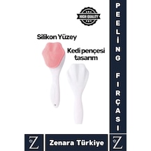 Premium Ergonomik Saplı Sevimli Tasarım Cilt Bakım Yüz Makyaj Temizleme Masaj Etkili Peeling Fırçası