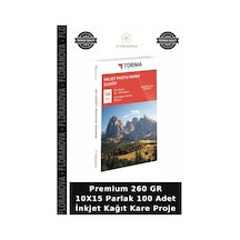 Premium 260 Gr 10x15 Parlak 100 Adet İnkjet Kağıt Kare Proje