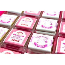 Dark Brown Hoşgeldin Bebek Çikolatası Kız Çoçuk Madlen 48 Adet