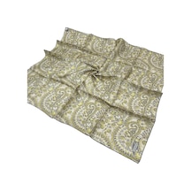 Armine İpek Eşarp 2025 Yaz - 9304-07 Yağ Yeşili Twill Yağ Yeşili