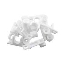 Mobilya Dolap Kapak Tutucu Plastik Çıt Çıt Beyaz 20 Adet