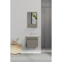 Biani Tome 50 Cm Banyo Dolabı Renk Latte