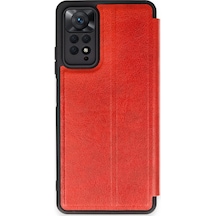 Redmi Note 12 Pro 4g Kılıf Flip Cover - Kırmızı Bzsxx00 1