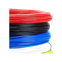 5mm Teflonlu Dış Kablo 4 Renk 25 Metre Rulo Bisiklet Dış Halat Beyaz