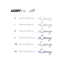 Lamy Z 55 Feder 888-14 Kt. Goldfeder, Bicolor Partiell Platinier Diğer