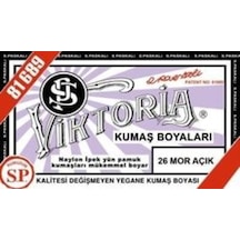 26 Mor Açık Renk Kumaş Boyası Viktoria