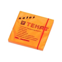 Tr Yapışkanlı Not Kağıdı, 75x75 Mm, Fosforlu Turuncu
